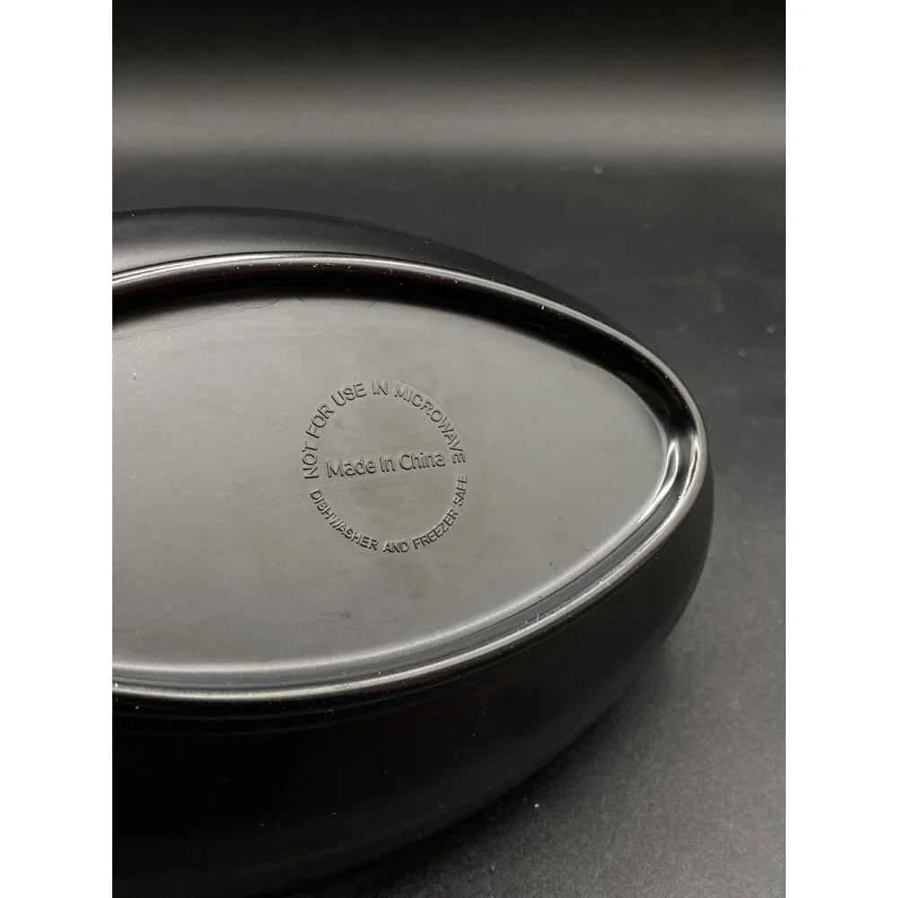Jose Cuervo 1800 Tequila Individual Chips & Salsa Dish Black Melamine Bowl